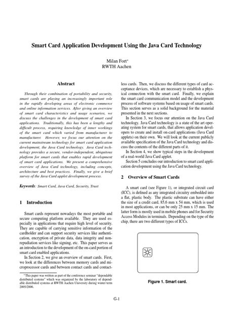 [PDF] Smart Card Application Development Using the Java Card 